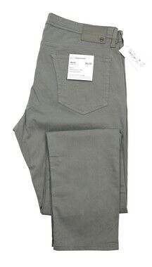 AG Adriano Goldschmied Tellis Jeans 38x34 Ironwood Modern Slim Sueded Sateen